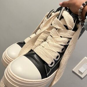 Black and White High-Top Sneakers